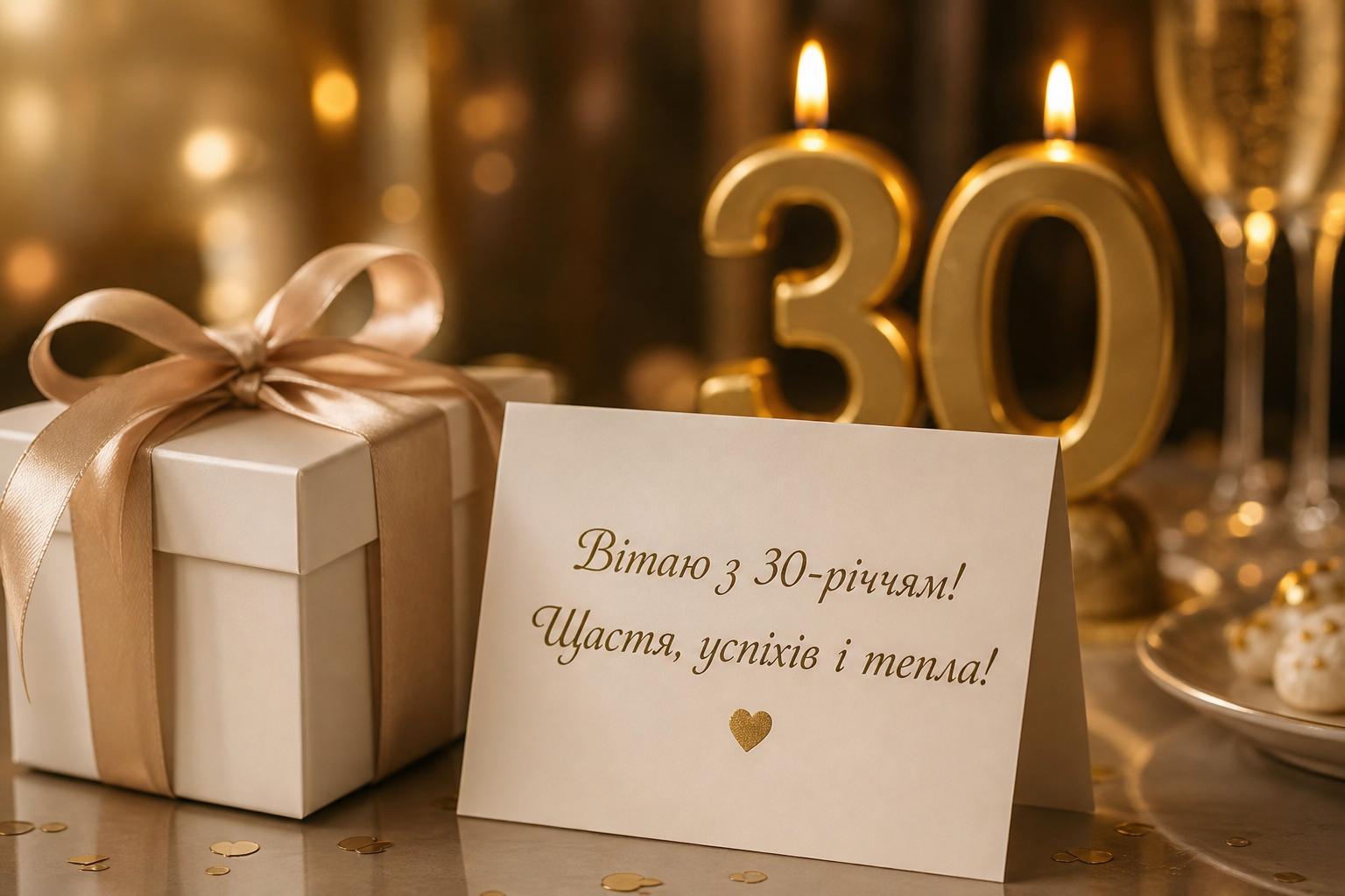 СМС привітання на Ювілей 30 років простими словами. Привітання з 30-річчям у віршах СМС привітання на Ювілей 30 років простими словами. Привітання з 30-річчям у віршах фото