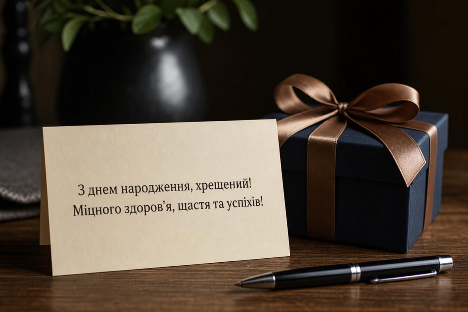СМС привітання з днем народження хрещеному своїми словами, у прозі