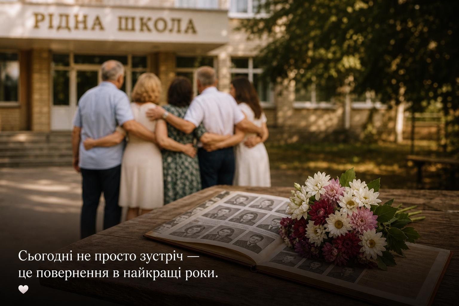 Зворушливі привітання на День зустрічі однокласників у прозі, до сліз