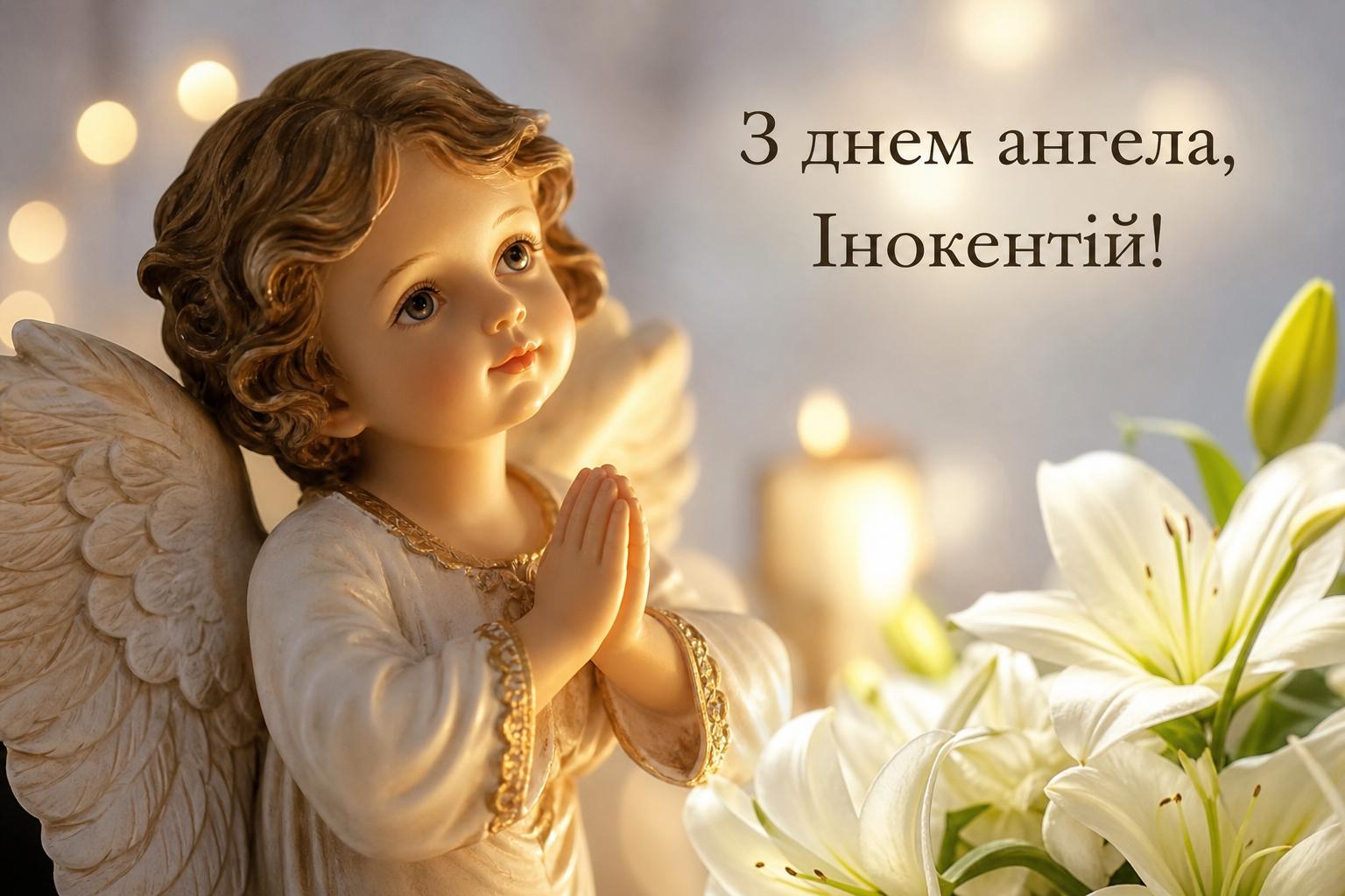 Щирі привітання з днем ангела Інокентія українською мовою. Віршовані привітання з днем ангела для Інокентія Щирі привітання з днем ангела Інокентія українською мовою. Віршовані привітання з днем ангела для Інокентія фото