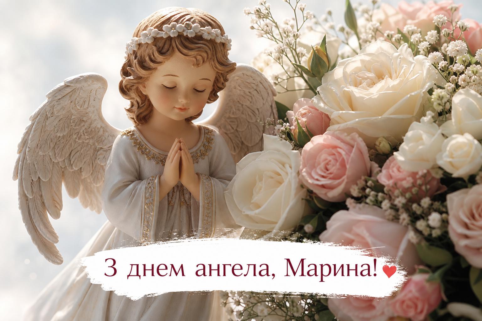 Зворушливі привітання з днем ангела Марини українською мовою