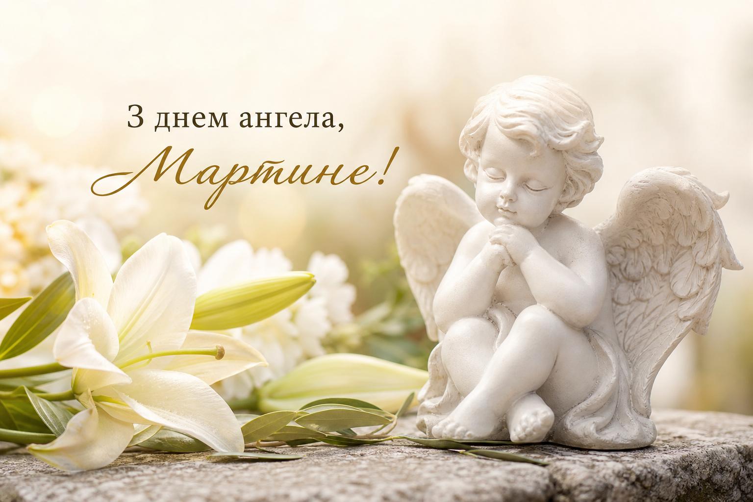 Привітання з днем ангела Мартина у прозі, українською мовою