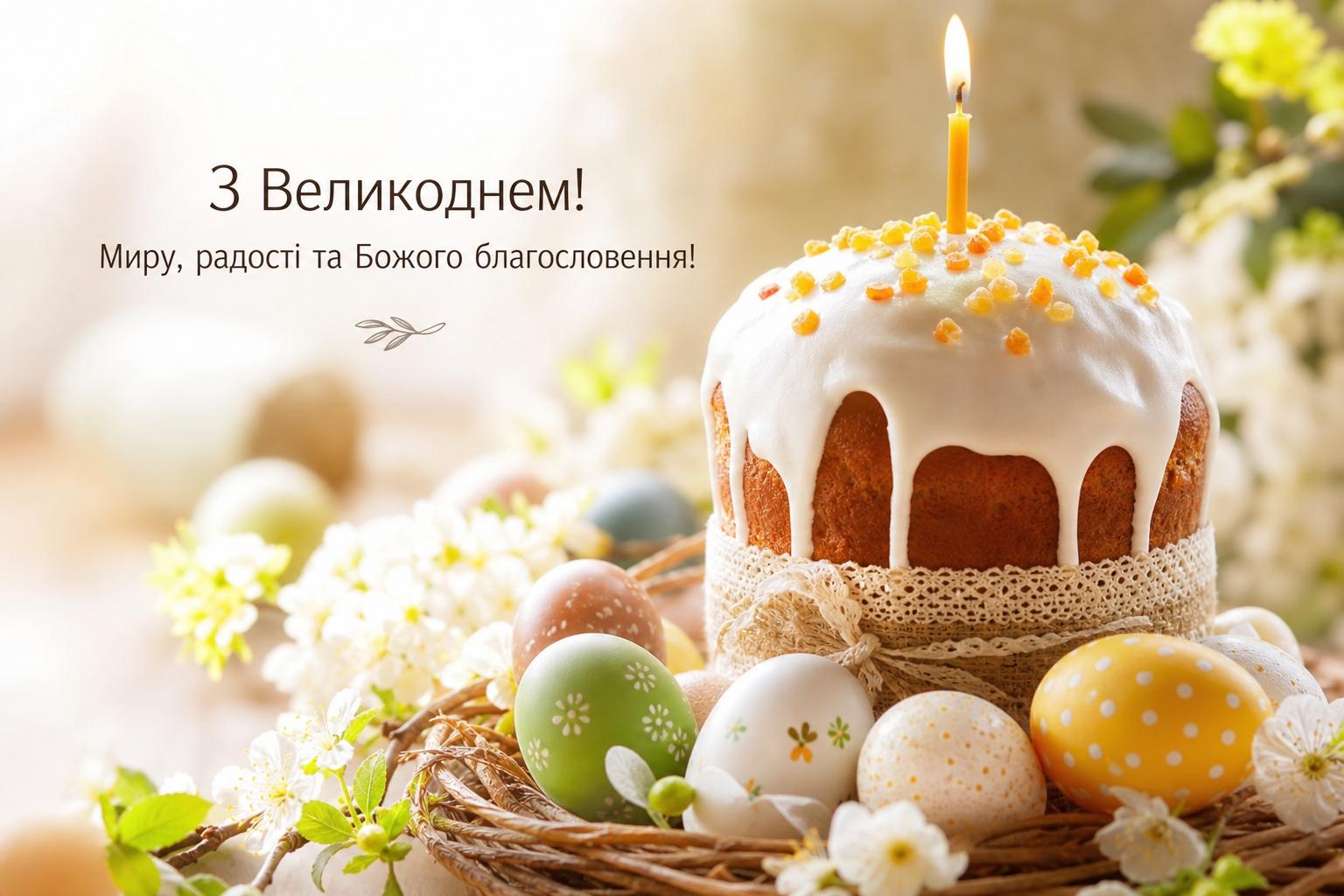 СМС привітання з Великоднем своїми словами