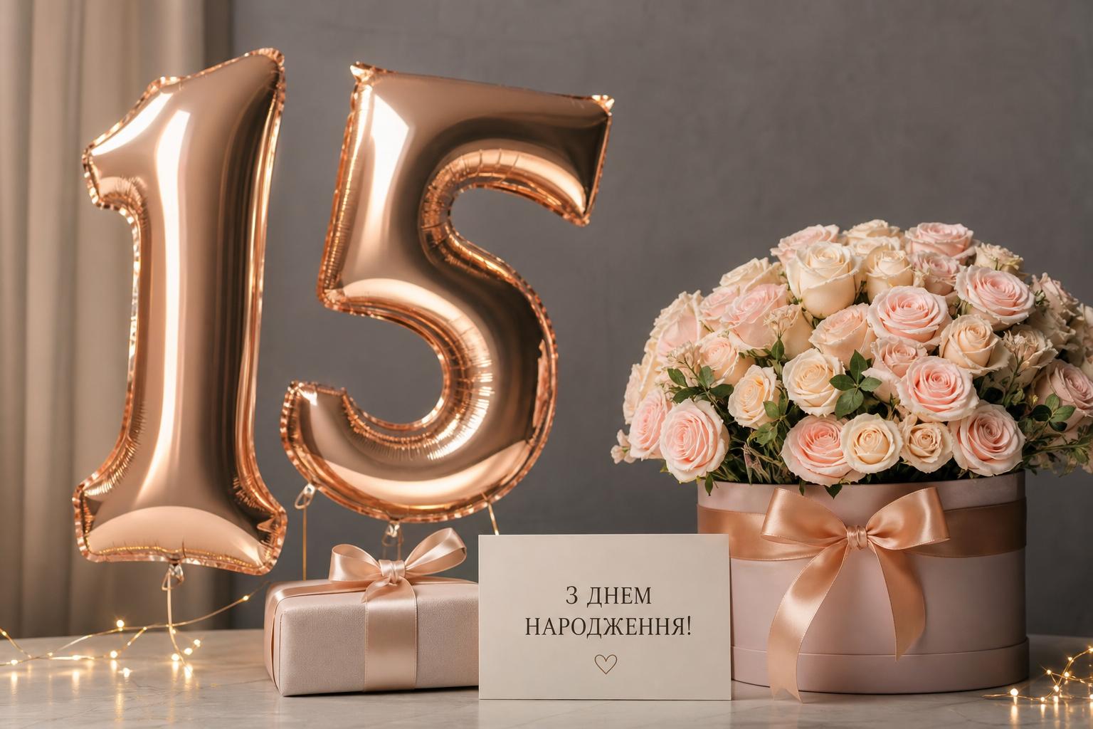 Найкращі привітання з днем народження на 15 років