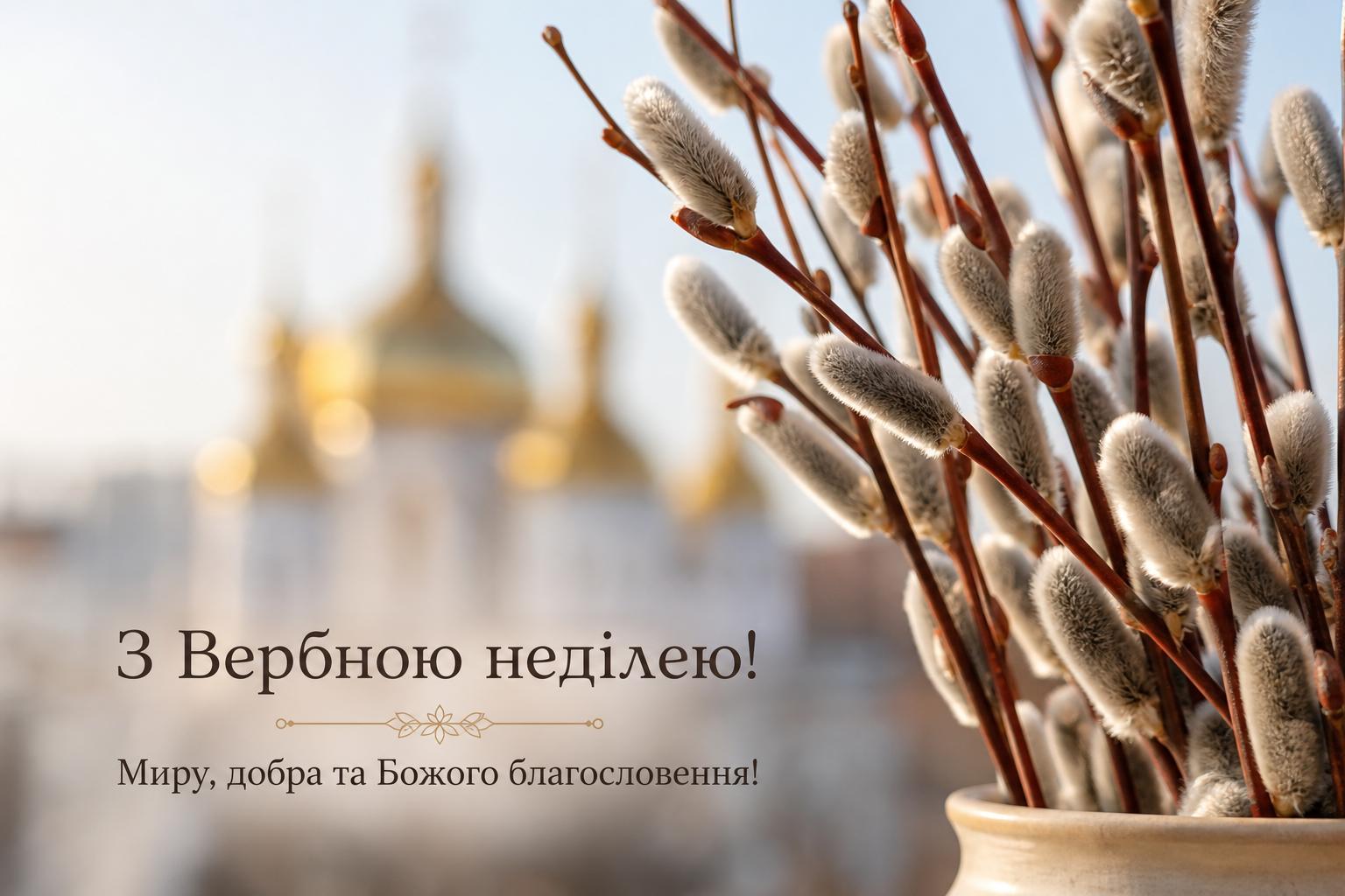 Оригінальні привітання з Вербною неділею у прозі