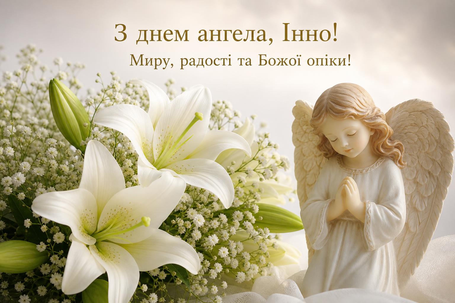 Привітання з днем ангела Інни своїми словами