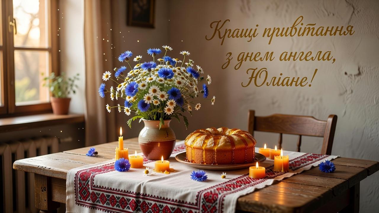 Кращі привітання з днем ангела Юліана своїми словами