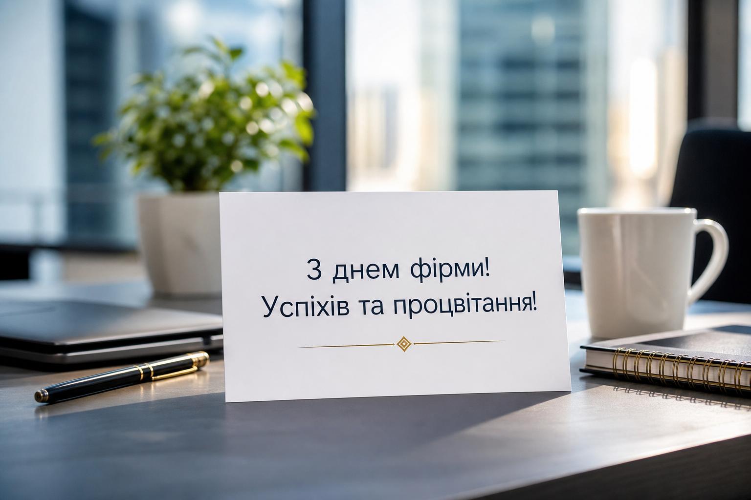 Гарні привітання з днем фірми у прозі, українською мовою. Короткі побажання (для СМС) з днем фірми Гарні привітання з днем фірми у прозі, українською мовою. Короткі побажання (для СМС) з днем фірми фото