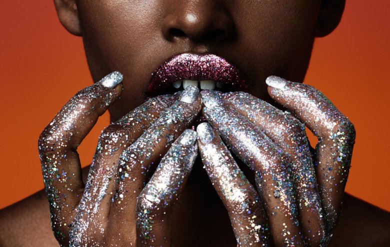 Губи в блискітках - 36 фото