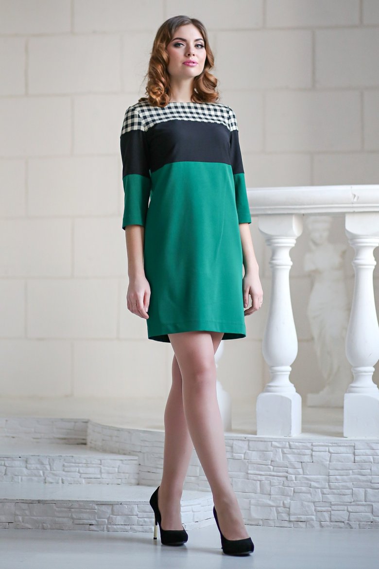 Сукні двокольорові комбіновані