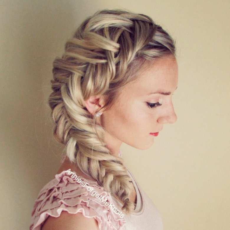 Дві кіски на довге волосся