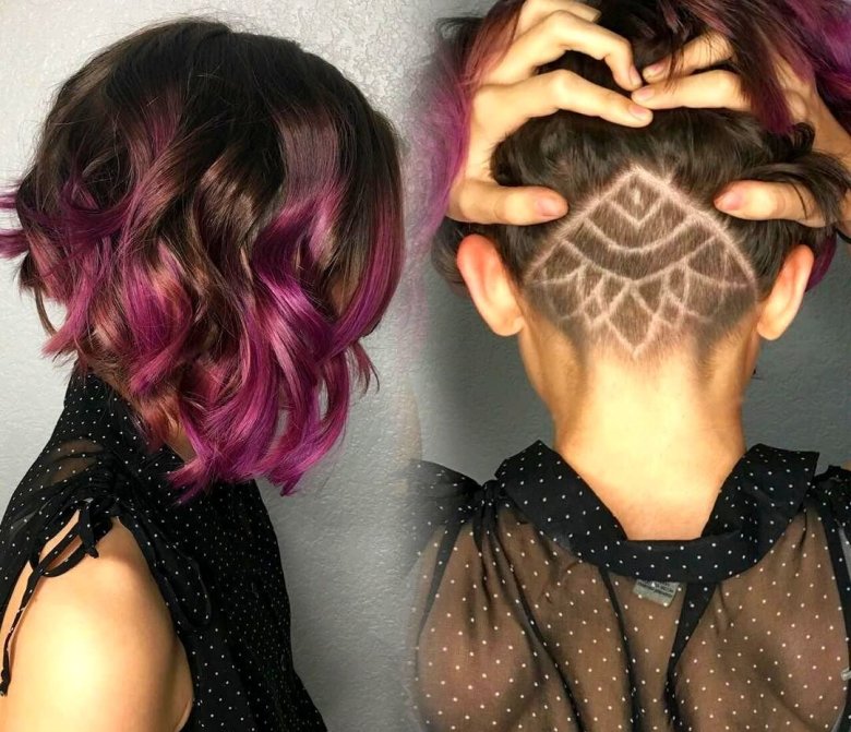 Боб каре з поголеною потилицею