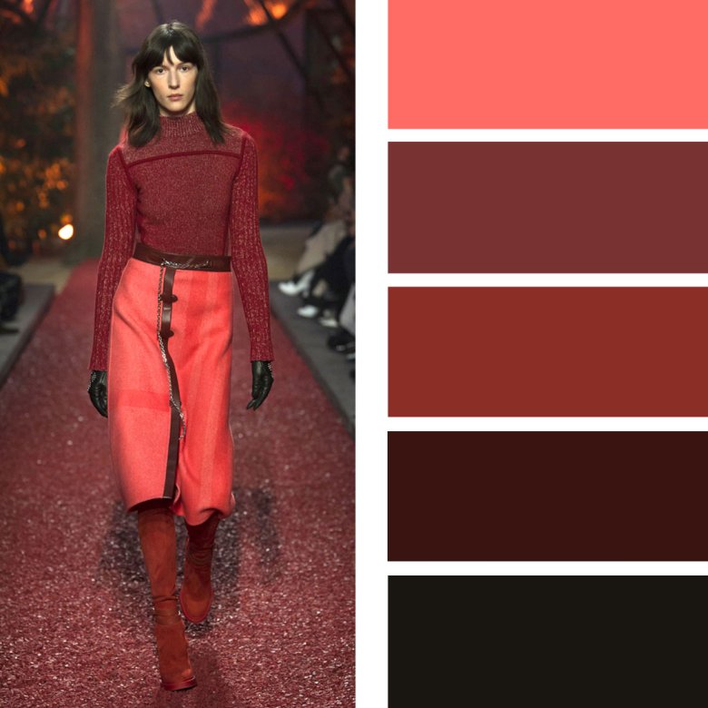 Червоний з бордовим в одязі