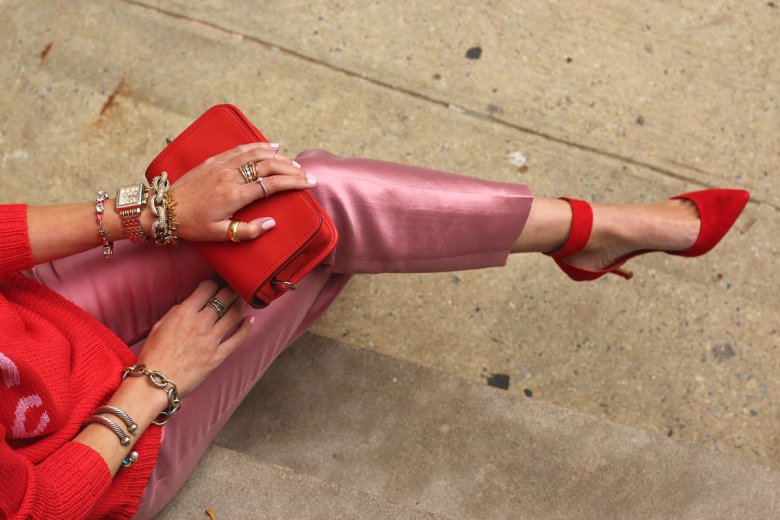 Поєднання червоного та рожевого