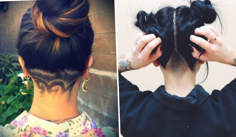 Каре з поголеною потилицею