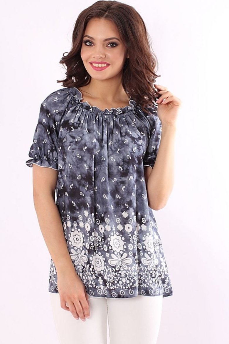 Блузки сорочки в горошок