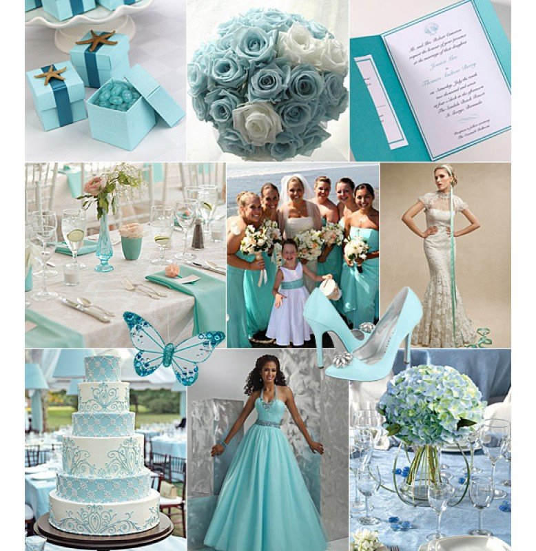 Оформлення весілля у бірюзовому кольорі