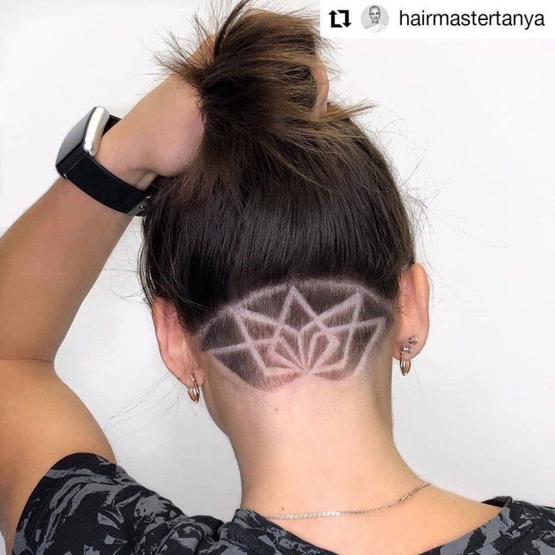 Виголена потилиця каре - 74 фото