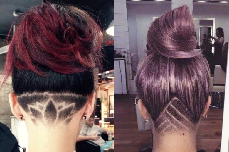 Стрижка каре-Боб із вистриженою потилицею