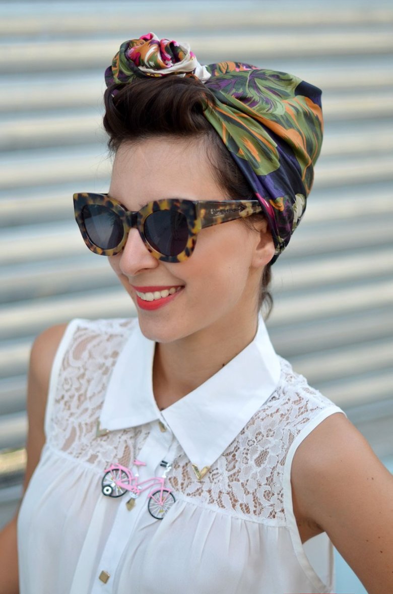 Бандана на коротку стрижку