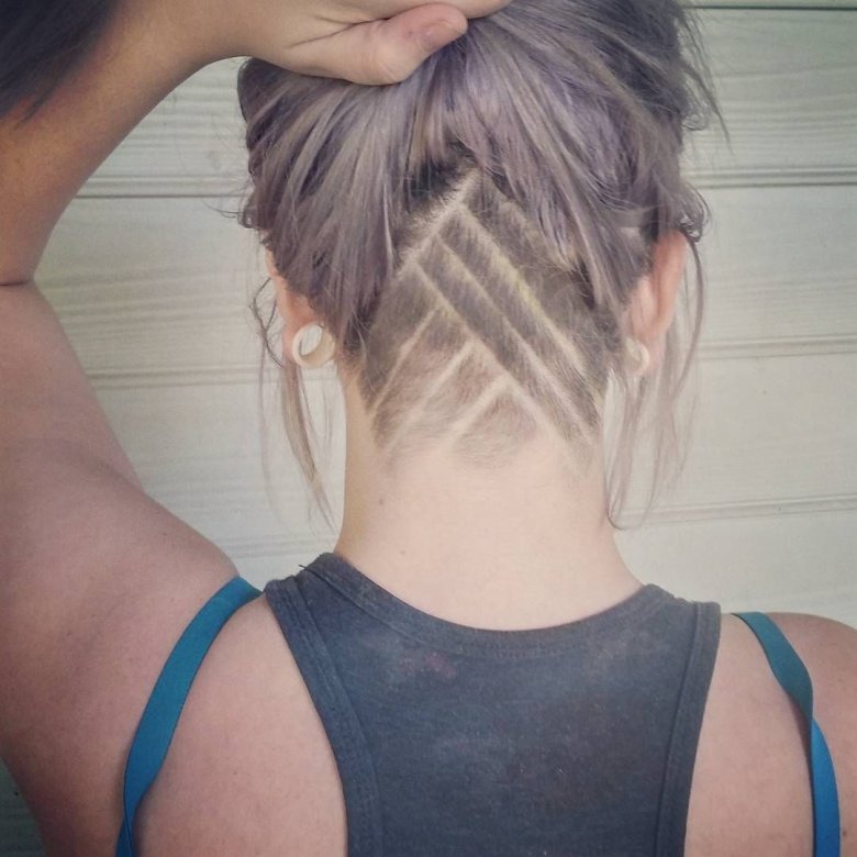 Виголена потилиця каре - 74 фото