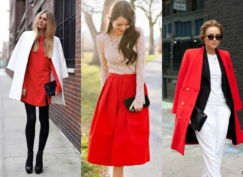 Поєднання червоного в одязі
