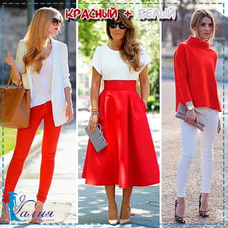 Поєднання червоного в одязі