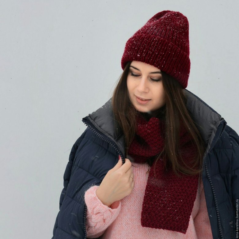 Шапка Еліан бордо