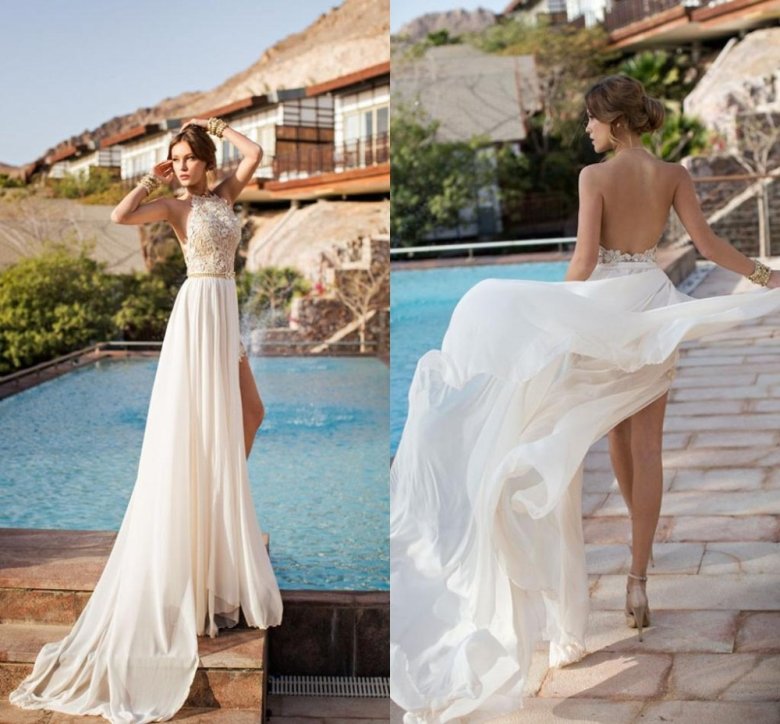 Весільне плаття трансформер для пляжної церемонії