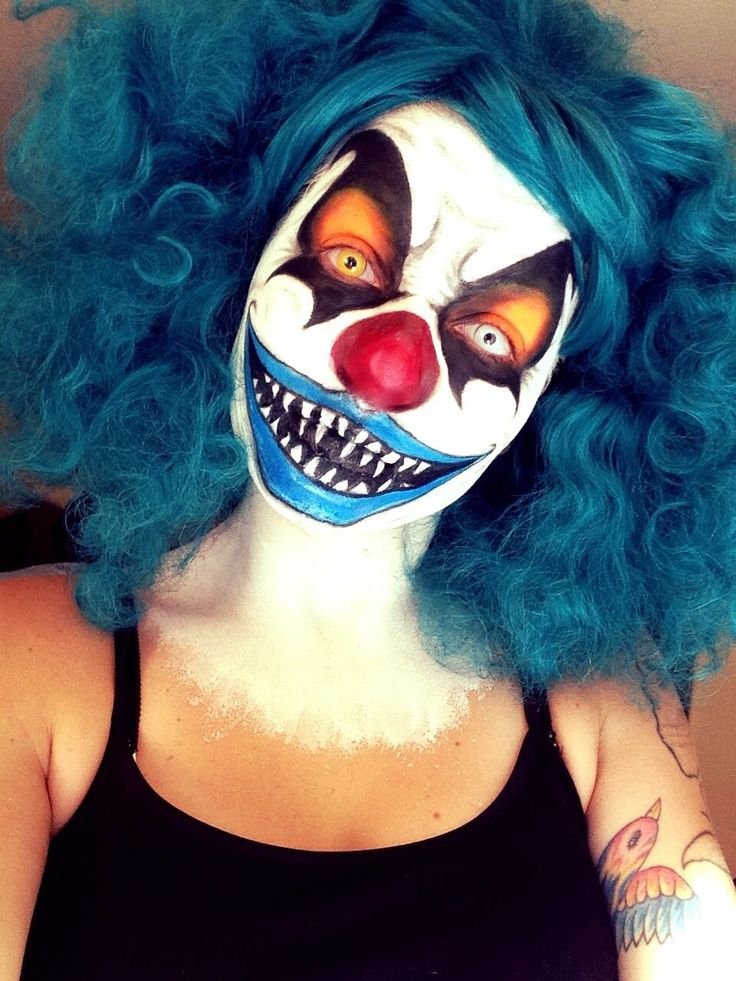 Аквагрім клоун страшний