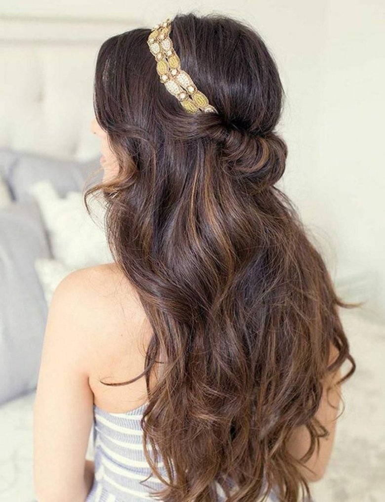 Зачіски вечірні розпущені