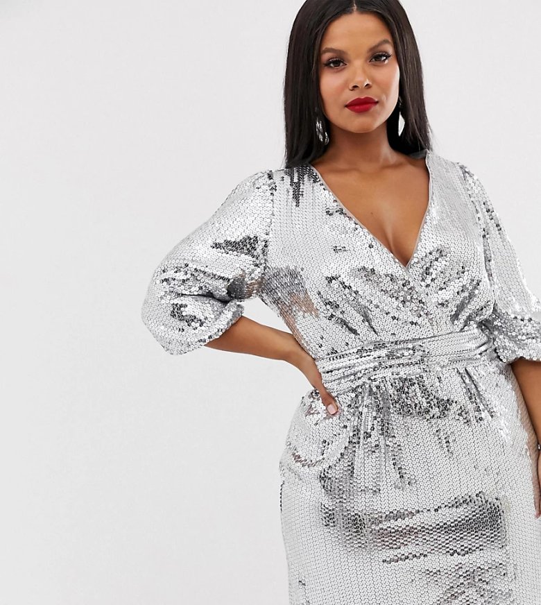 Сукня з паєтками плюс сайз