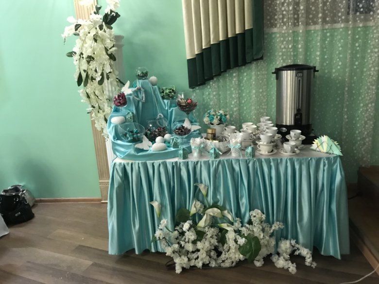 Оформлення свята у бірюзових тонах