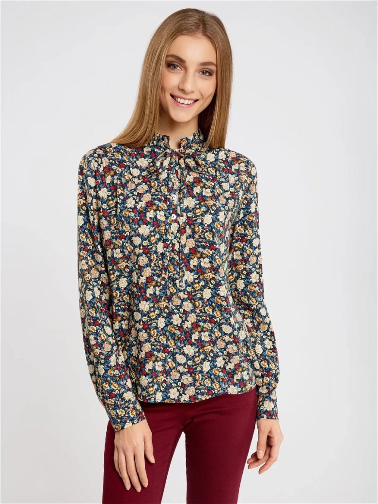Блузка з етнічним принтом