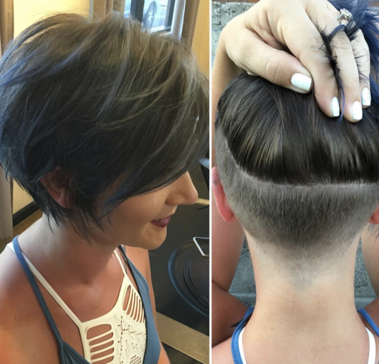 Каскад з поголеною потилицею