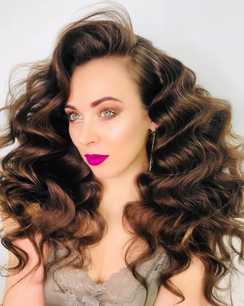 Великі хвилі зачіска - 73 фото