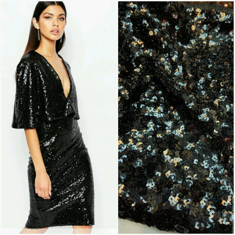 Сукня з паєтками для повних жінок