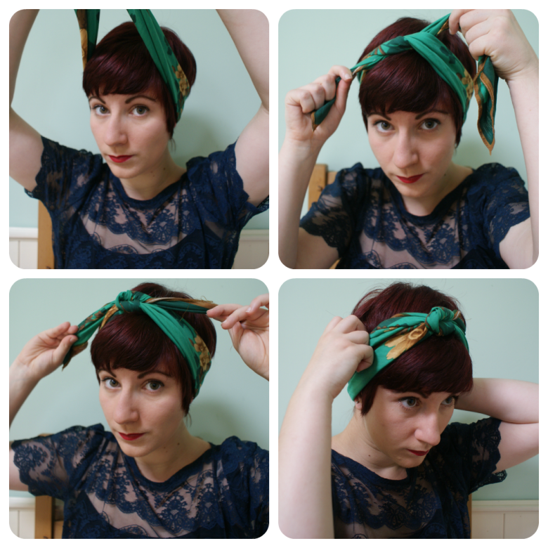 Пов'язка на голову з короткою стрижкою