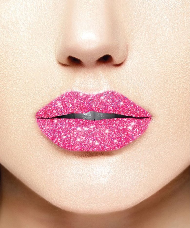 Помада з блискітками