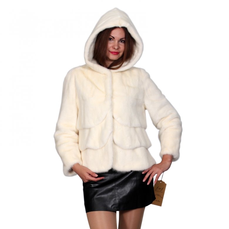 Куртка Флоренсе з норки з капюшоном