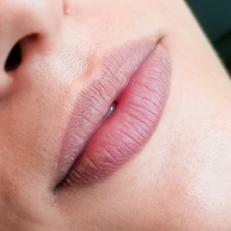 Нюдові відтінки перманенту губ