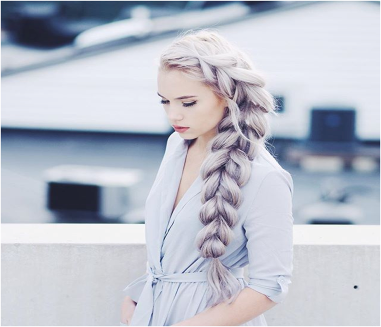 Зачіски з косами на довге волосся