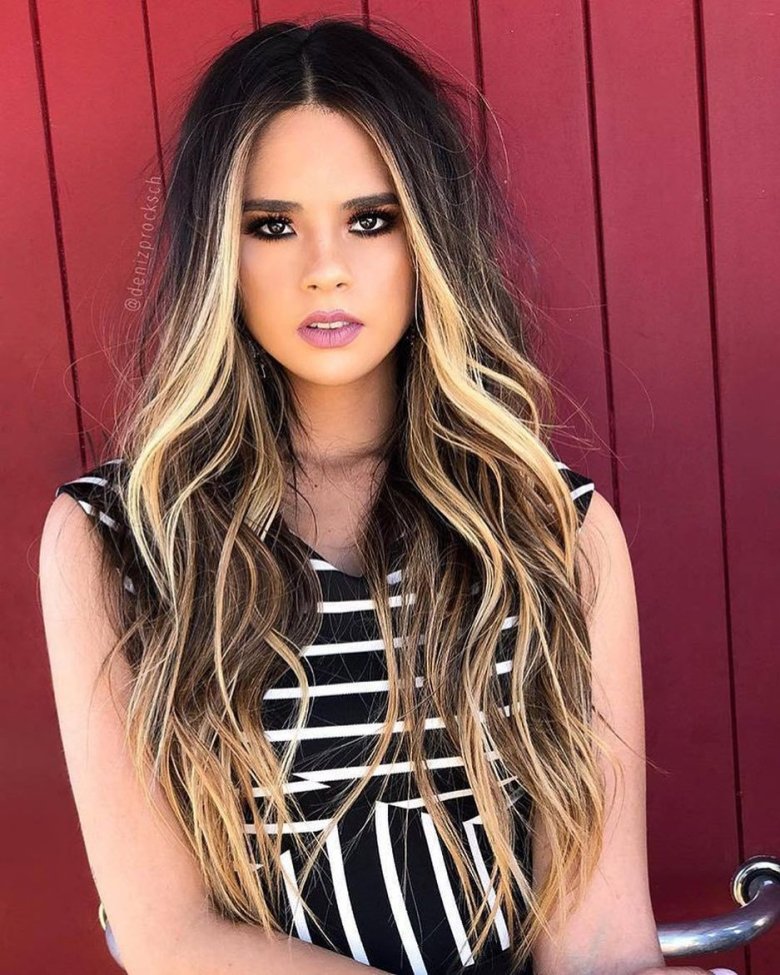 Контуринг балаяж блонд