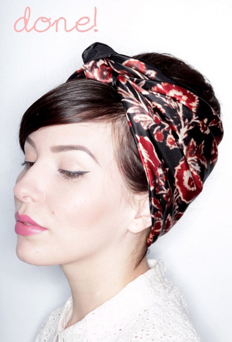 Зачіски з хусткою