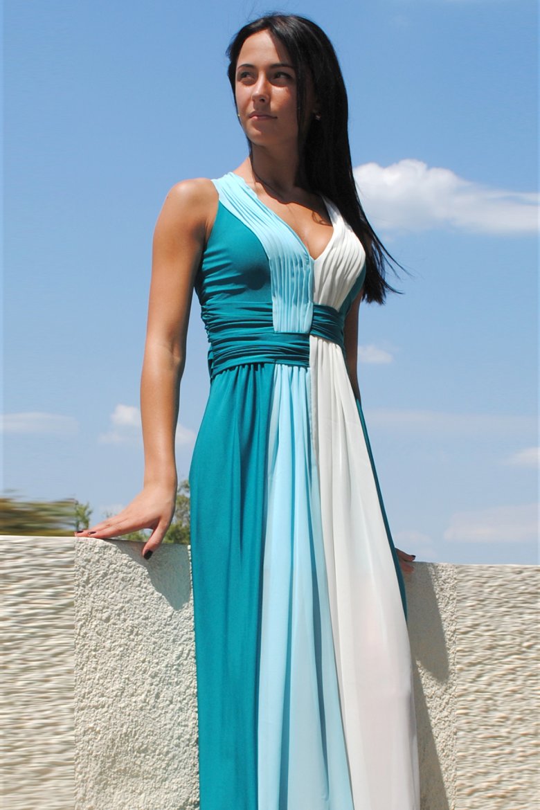 Комбіноване офісне плаття