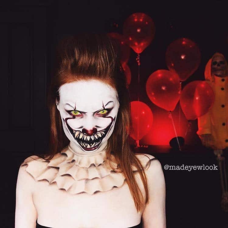 Макіяж на скелет Хеллоуїн