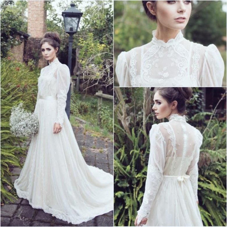 Урожай мережива весільну сукню