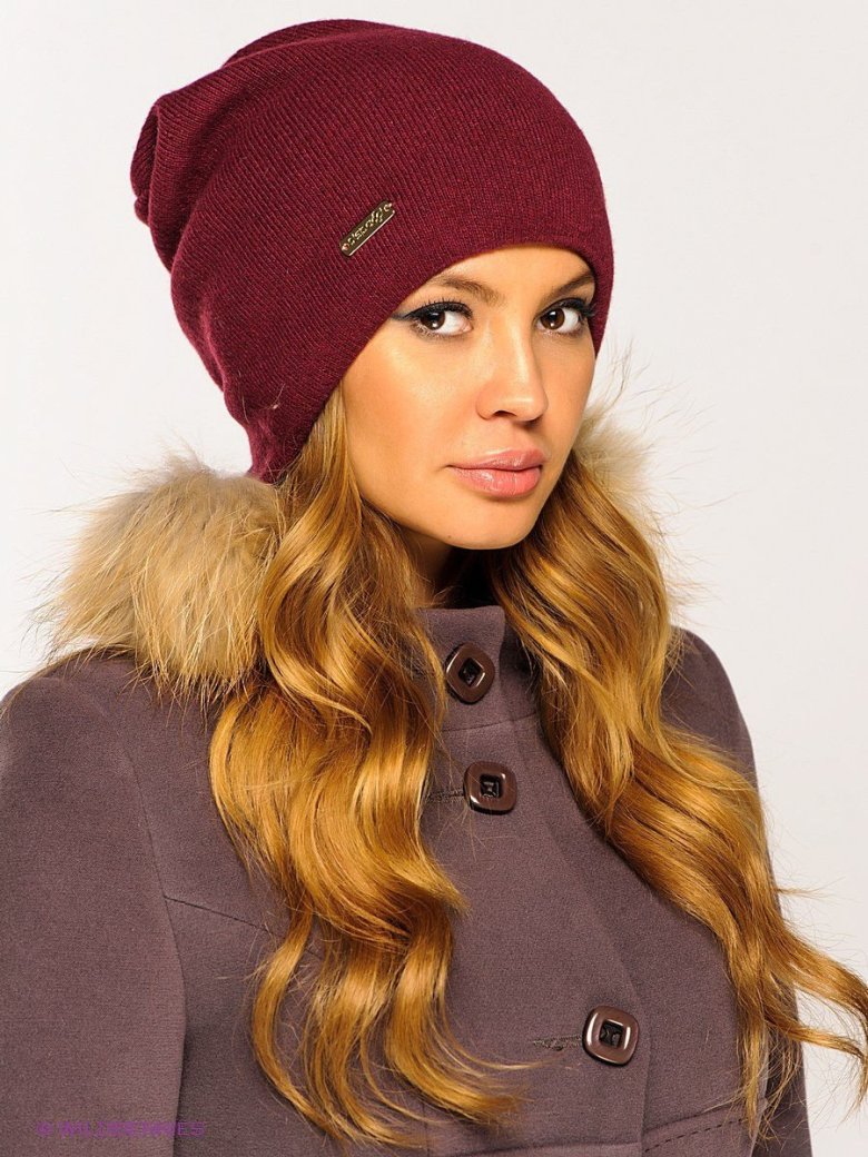 Пуховик колір Бургундія