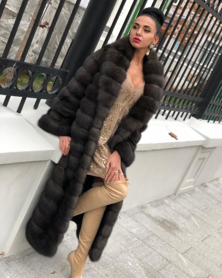 Шуба трансформер із песця 4 в 1 сіра