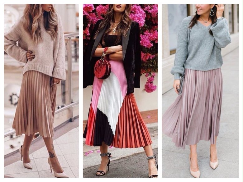 Шифонова спідниця та светр